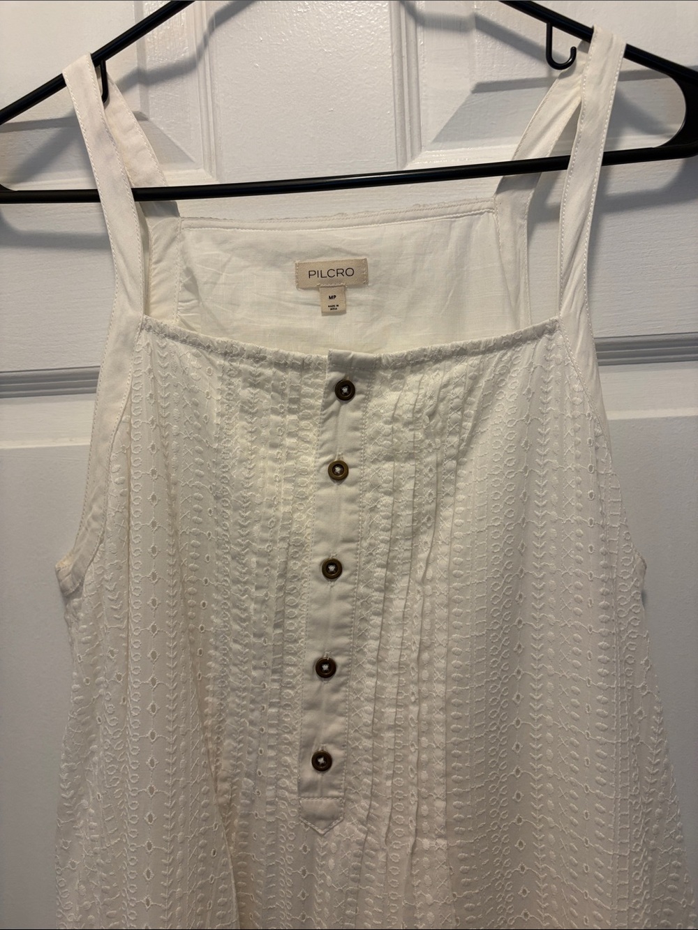 Pilcro white eyelet dress size MP
